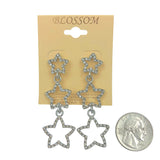 $1.00 Three Tiered Star Crystal Earrings (IER-5282)