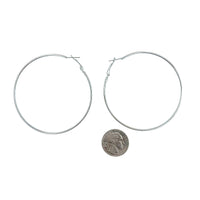 $1.00 Silver Plated 5 Pair Hoop Earrings (IER-5631S)