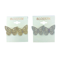 Bulk 12 PCS Butterfly Crystal Earrings (IER-5409)