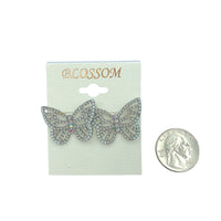 $1.00 Butterfly Crystal Earrings (IER-5409)