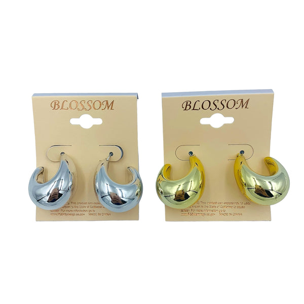 Blossom Medium Huggie Hoop Earrings