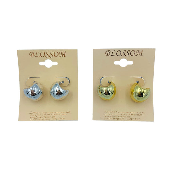 Blossom Small Huggie Hoop Earrings