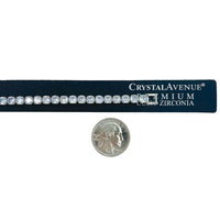 Cubic Zirconia 5mm Tennis Bracelet - Rhodium Plated (7.0in)