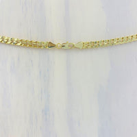 14K Gold Electroplated 6mm Concave Cuban Chain