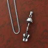 Stainless Steel Military Themed Necklace - 24 inches