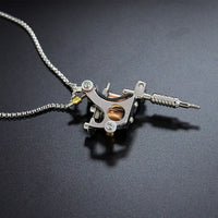 "The Ink Master" - Stainless Steel Tattoo Machine Necklace