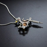 "The Ink Master" - Stainless Steel Tattoo Machine Necklace