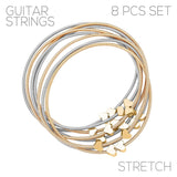 Guitar String Heart Charms Bracelet