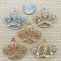 Crown Brooch, Pin - Style 07, Available in 5 Colors