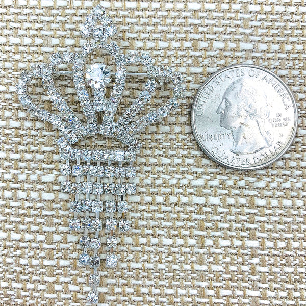 Crown Brooch, Pin - Style 12