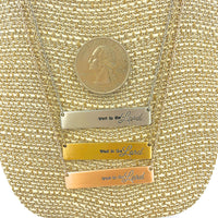 "Trust in the Lord" Bar Necklace - Style 1 - Available in 3 Colors