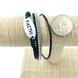 "FAITH" Magnetic Clasp Bracelet, Available in 4 Colors