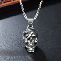 "Life & Death" - The Skull & Snake Necklace