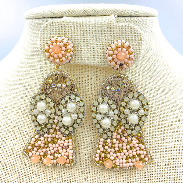 Angel Seed Bead Earrings - Style 1